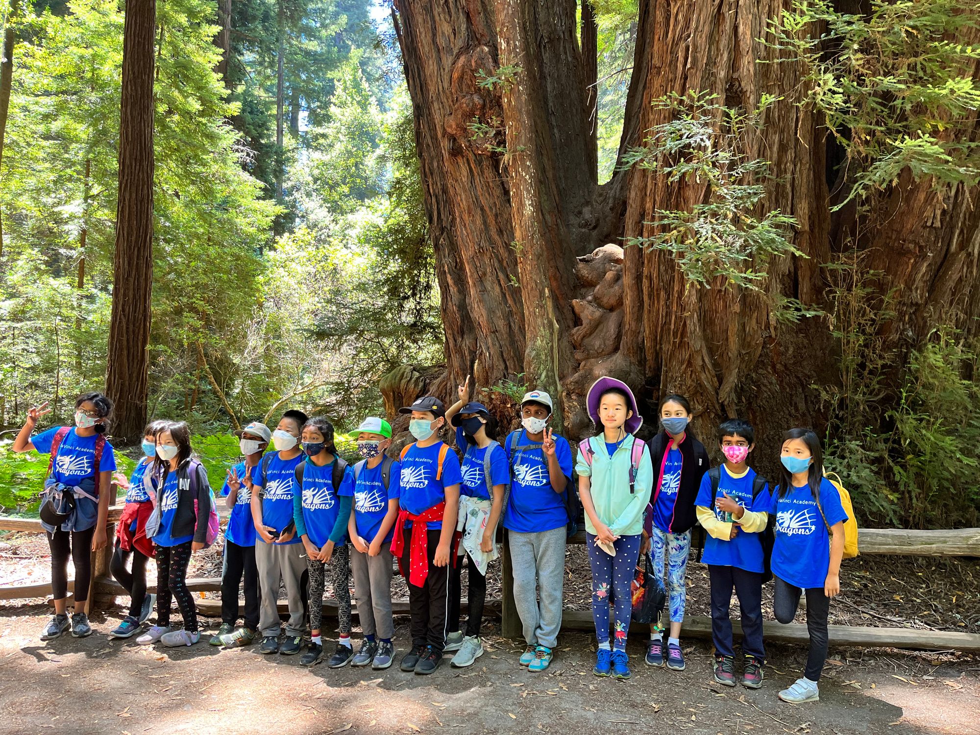 Summer Campers in Nature